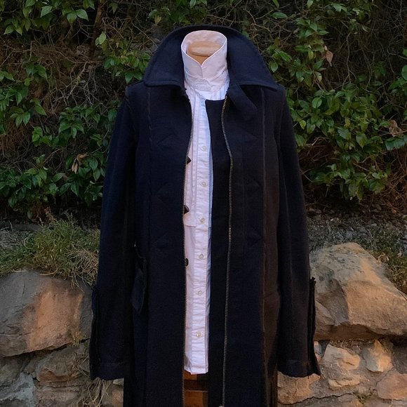 A.L.C. tailored wool duffle coat duster length - Picture 5 of 13